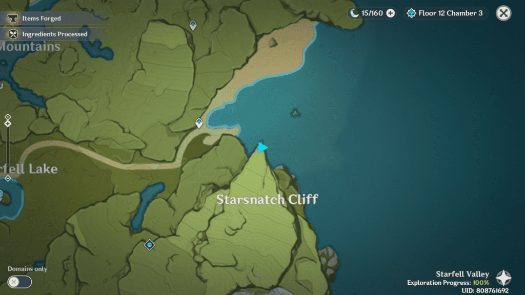 starsnatch cliff location