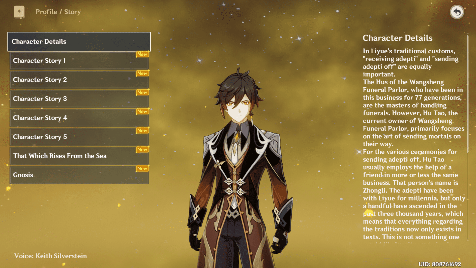 Character Details