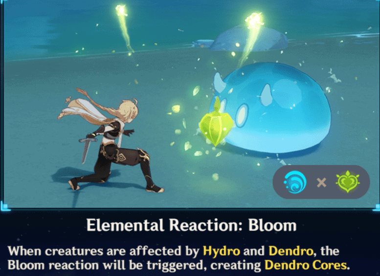 elemental reaction bloom