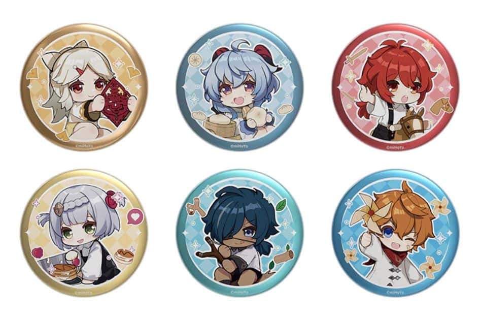 Genshin Impact Chibi Character Badges