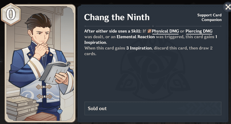 genius invokation tcg character cards - chang the ninth