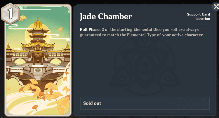 genius invokation tcg character cards - jade chamber