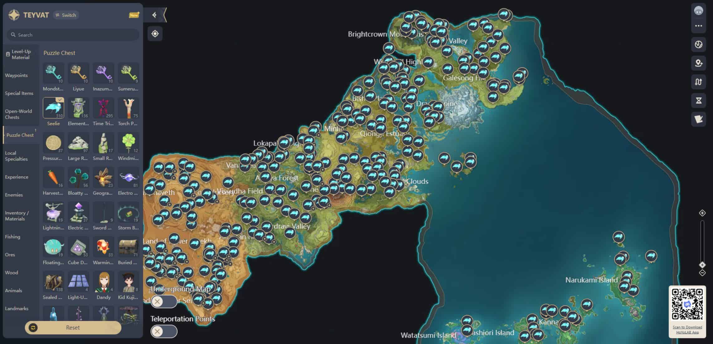 Official Genshin Impact Map